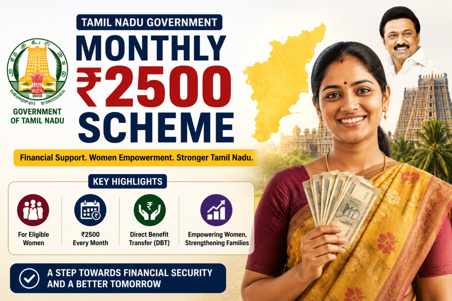 Monthly 2500 scheme in Tamilnadu